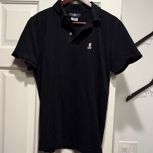 Psycho Bunny Men's Black Polo Shirt